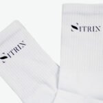 Detail of the Sitrin 100% cotton white socks.